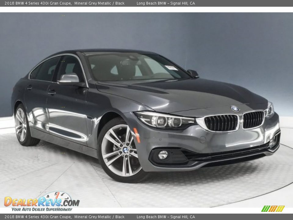 2018 BMW 4 Series 430i Gran Coupe Mineral Grey Metallic / Black Photo #12