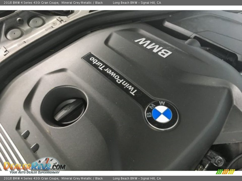2018 BMW 4 Series 430i Gran Coupe Mineral Grey Metallic / Black Photo #28