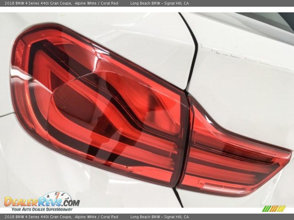 2018 BMW 4 Series 440i Gran Coupe Alpine White / Coral Red Photo #28