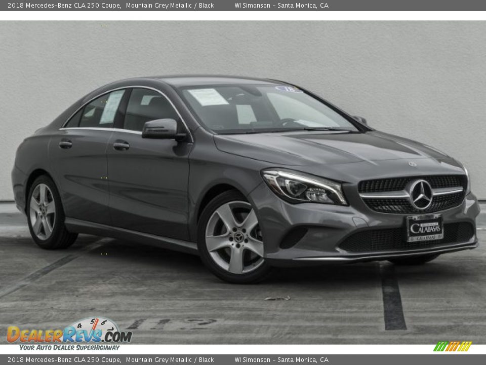 2018 Mercedes-Benz CLA 250 Coupe Mountain Grey Metallic / Black Photo #12