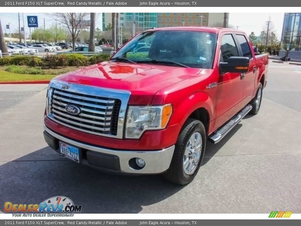 2011 Ford F150 XLT SuperCrew Red Candy Metallic / Pale Adobe Photo #3