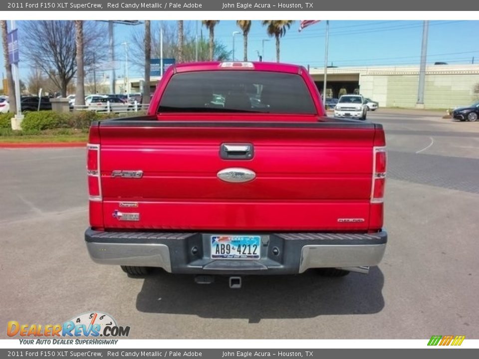 2011 Ford F150 XLT SuperCrew Red Candy Metallic / Pale Adobe Photo #6