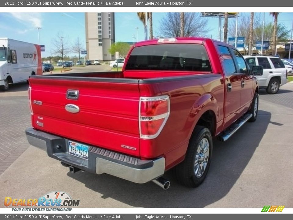 2011 Ford F150 XLT SuperCrew Red Candy Metallic / Pale Adobe Photo #7