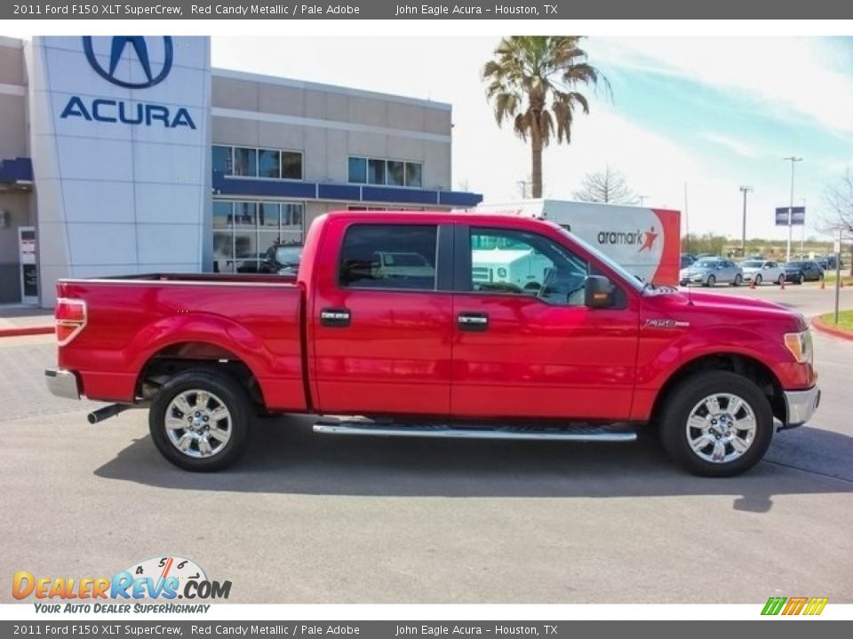 2011 Ford F150 XLT SuperCrew Red Candy Metallic / Pale Adobe Photo #8