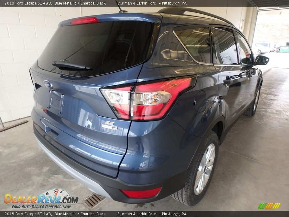 2018 Ford Escape SE 4WD Blue Metallic / Charcoal Black Photo #2