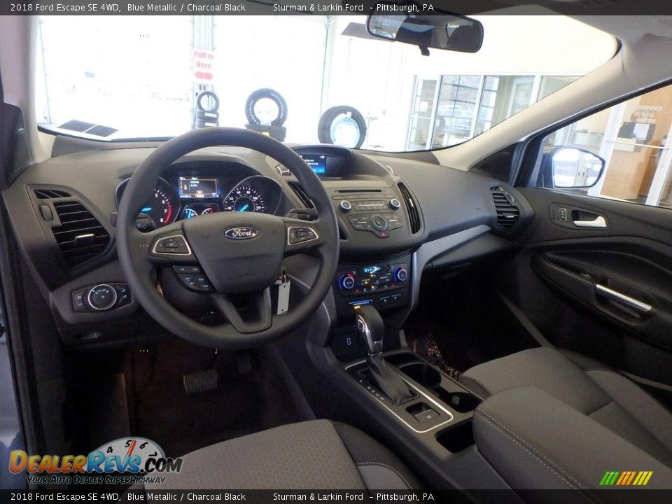 2018 Ford Escape SE 4WD Blue Metallic / Charcoal Black Photo #8