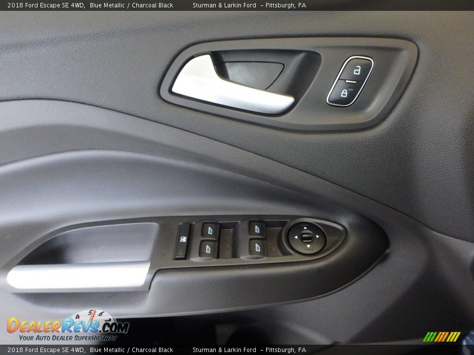 2018 Ford Escape SE 4WD Blue Metallic / Charcoal Black Photo #9