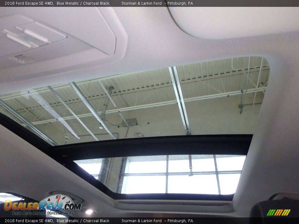 2018 Ford Escape SE 4WD Blue Metallic / Charcoal Black Photo #12