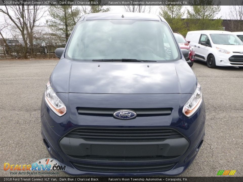 2018 Ford Transit Connect XLT Van Dark Blue / Charcoal Black Photo #4