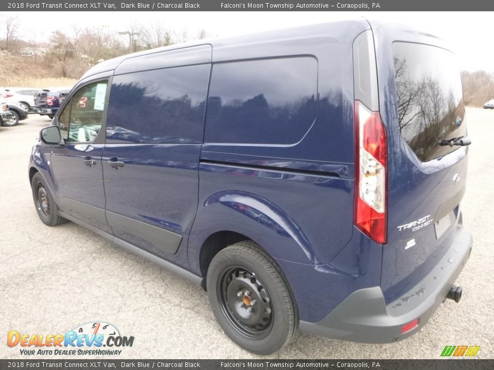 2018 Ford Transit Connect XLT Van Dark Blue / Charcoal Black Photo #6