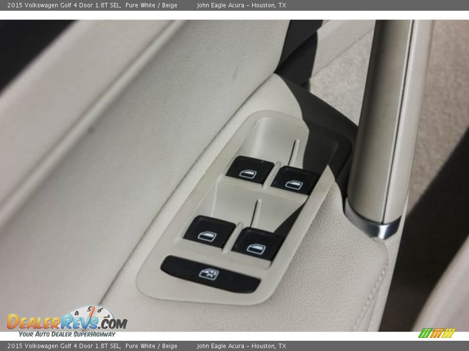 2015 Volkswagen Golf 4 Door 1.8T SEL Pure White / Beige Photo #16