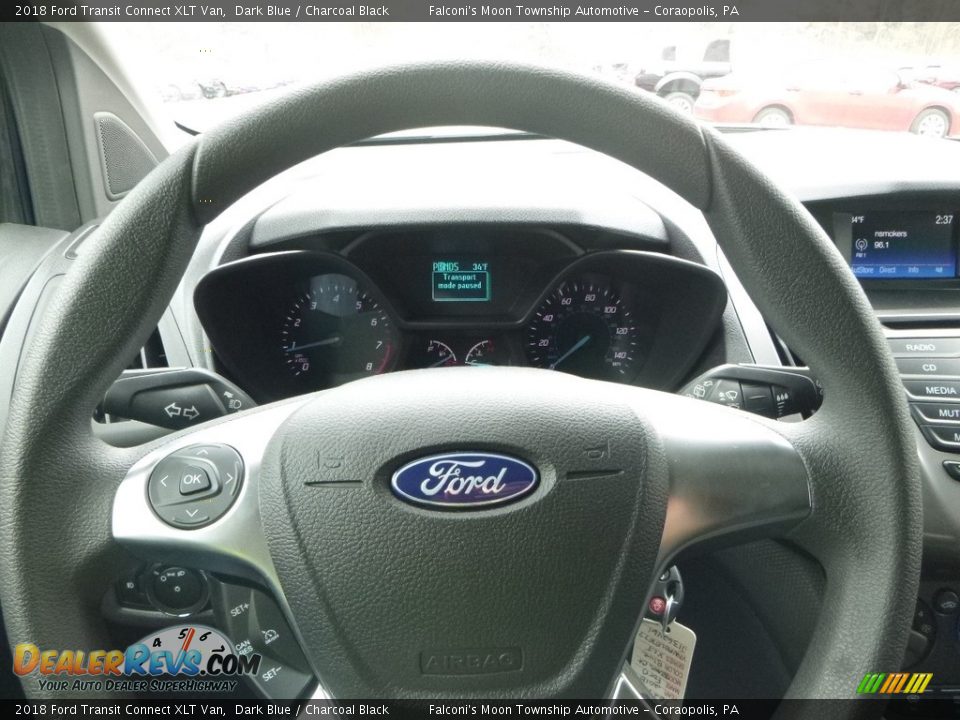 2018 Ford Transit Connect XLT Van Dark Blue / Charcoal Black Photo #13