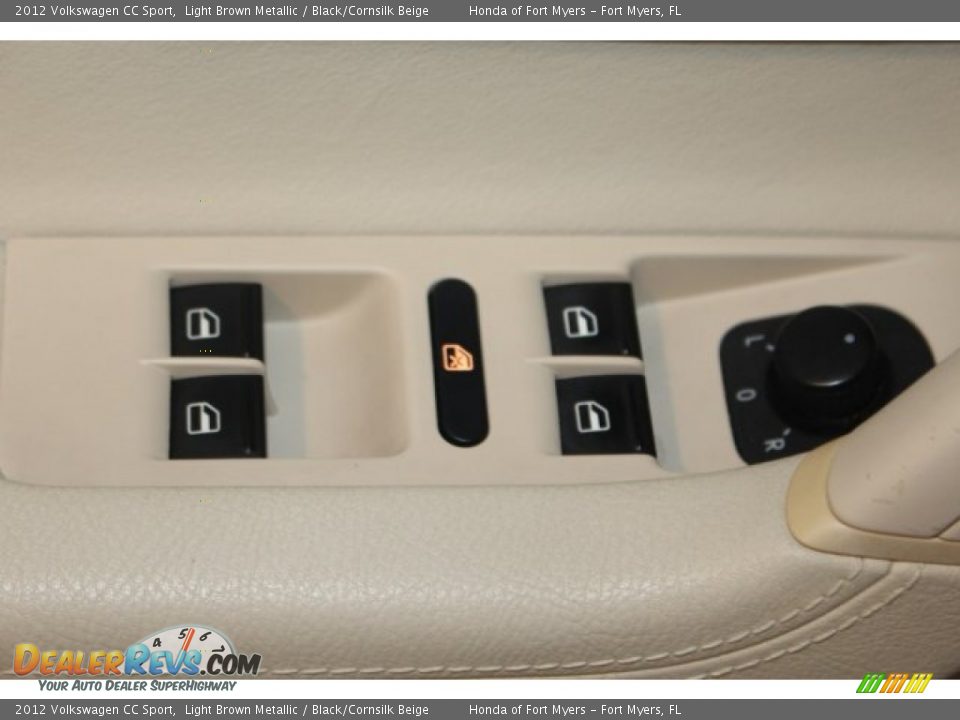 2012 Volkswagen CC Sport Light Brown Metallic / Black/Cornsilk Beige Photo #16