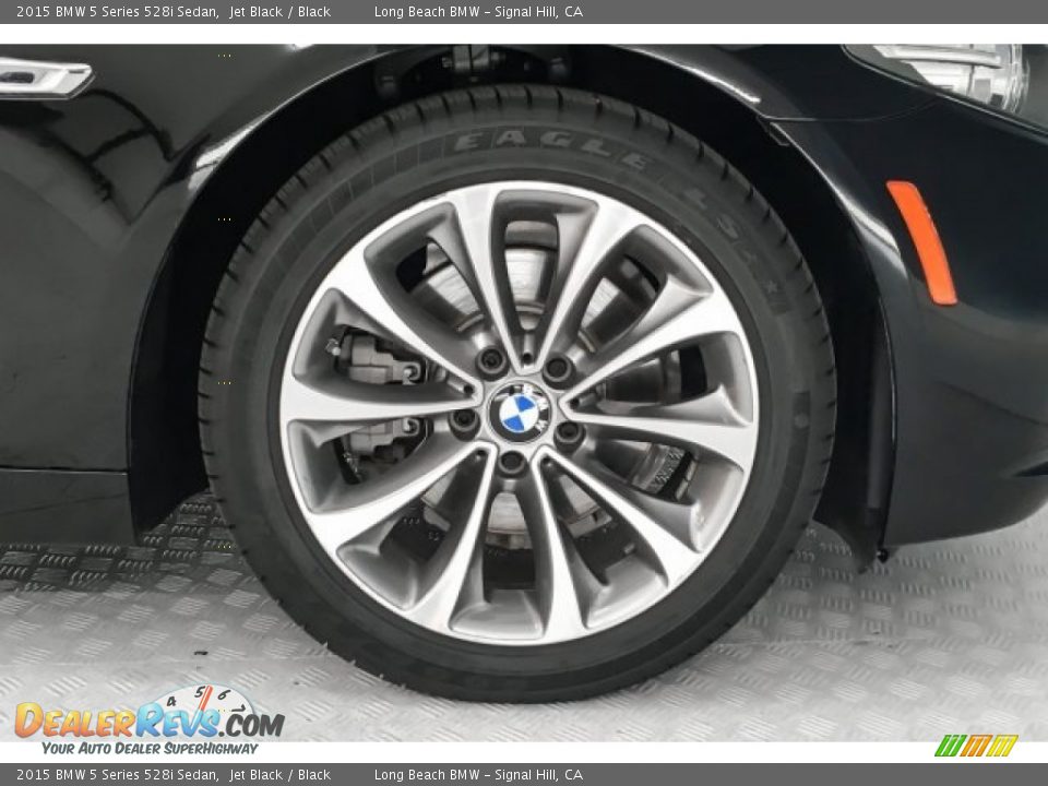 2015 BMW 5 Series 528i Sedan Jet Black / Black Photo #7