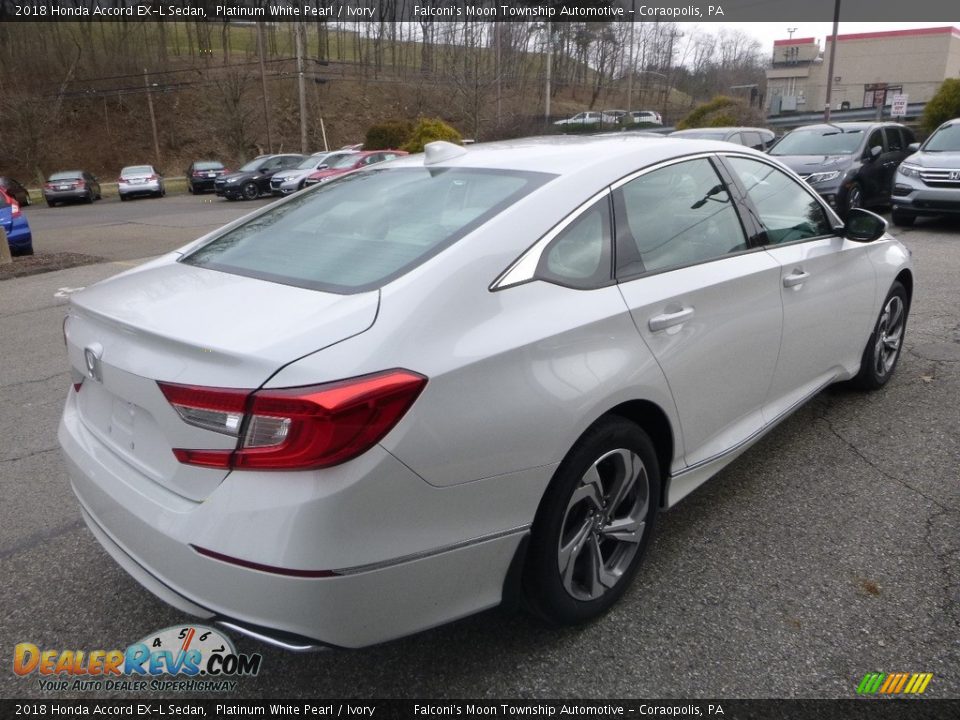 2018 Honda Accord EX-L Sedan Platinum White Pearl / Ivory Photo #4