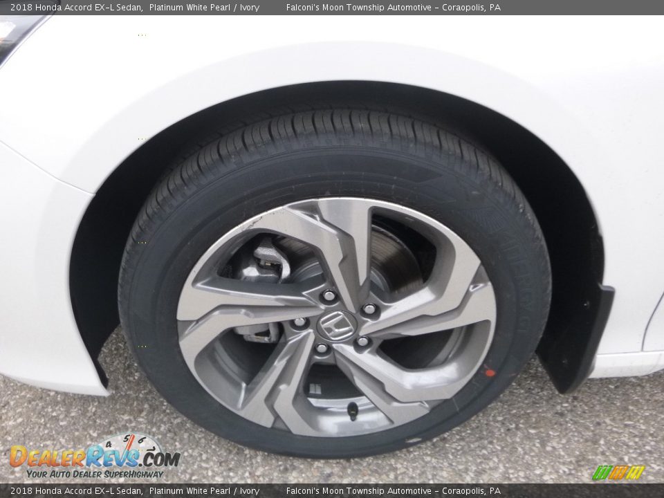 2018 Honda Accord EX-L Sedan Platinum White Pearl / Ivory Photo #7