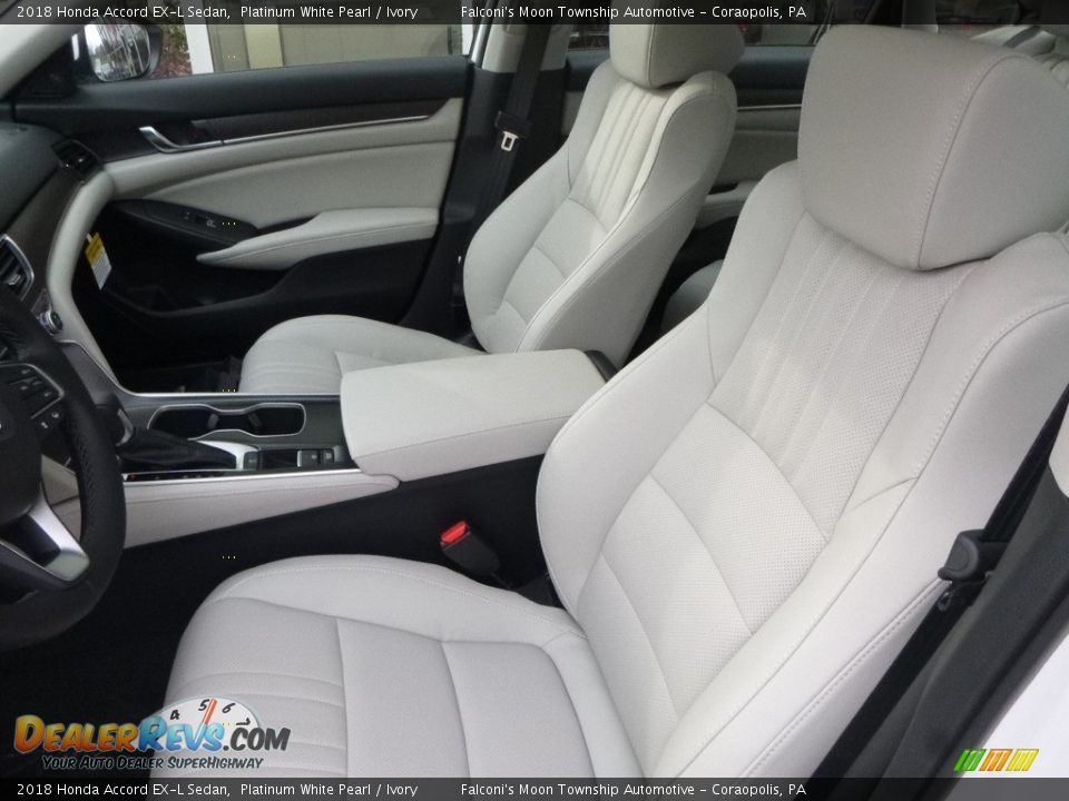 2018 Honda Accord EX-L Sedan Platinum White Pearl / Ivory Photo #8