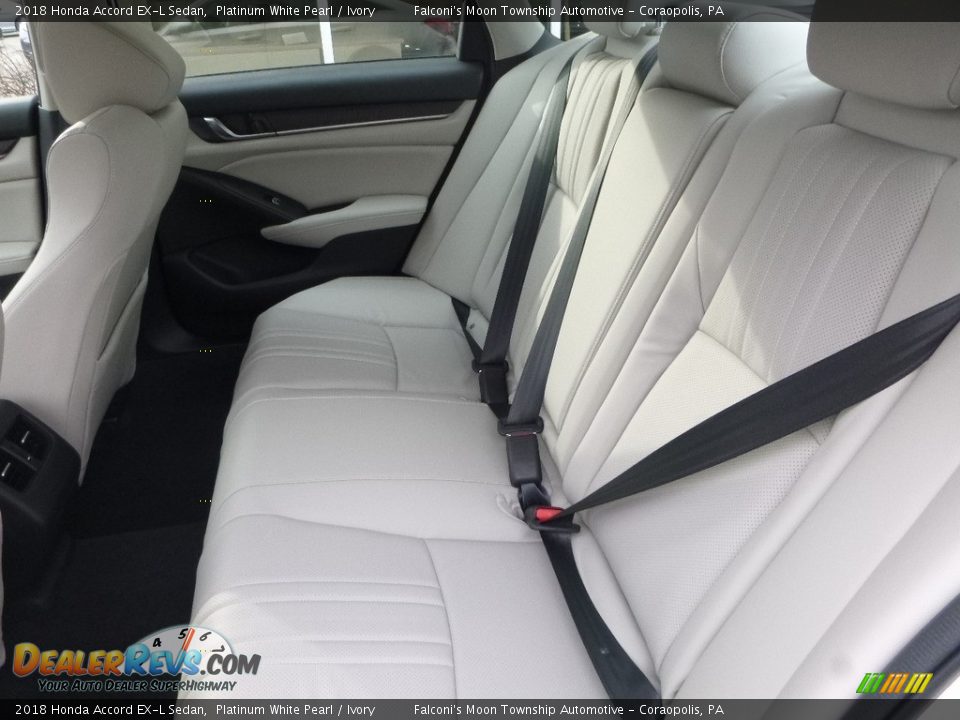 2018 Honda Accord EX-L Sedan Platinum White Pearl / Ivory Photo #9