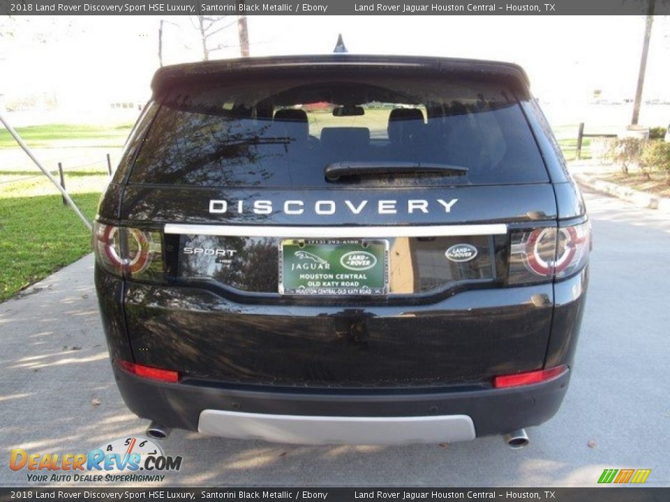 2018 Land Rover Discovery Sport HSE Luxury Santorini Black Metallic / Ebony Photo #8