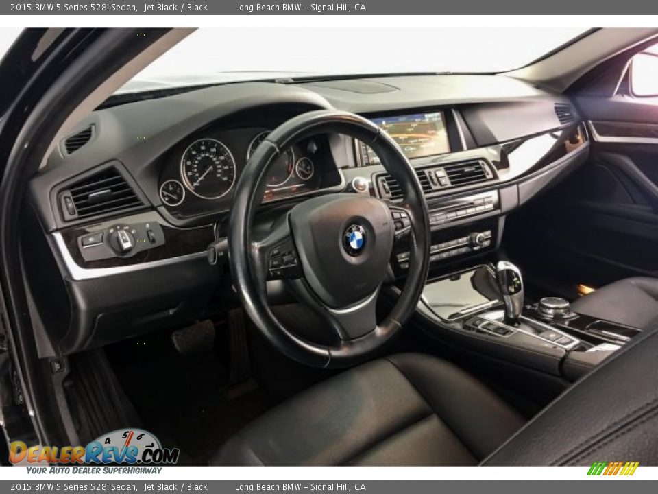 2015 BMW 5 Series 528i Sedan Jet Black / Black Photo #19