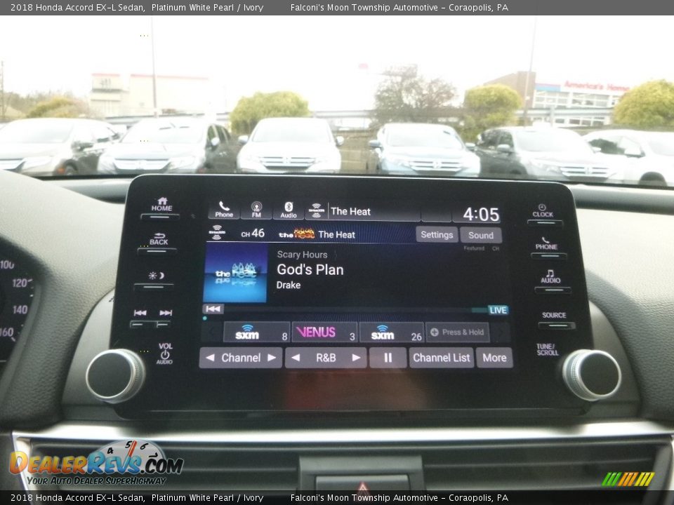 2018 Honda Accord EX-L Sedan Platinum White Pearl / Ivory Photo #14