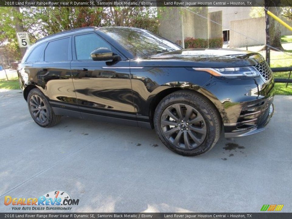 2018 Land Rover Range Rover Velar R Dynamic SE Santorini Black Metallic / Ebony Photo #1