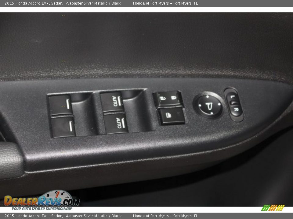 2015 Honda Accord EX-L Sedan Alabaster Silver Metallic / Black Photo #16