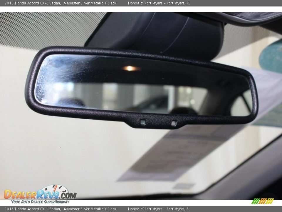 2015 Honda Accord EX-L Sedan Alabaster Silver Metallic / Black Photo #35