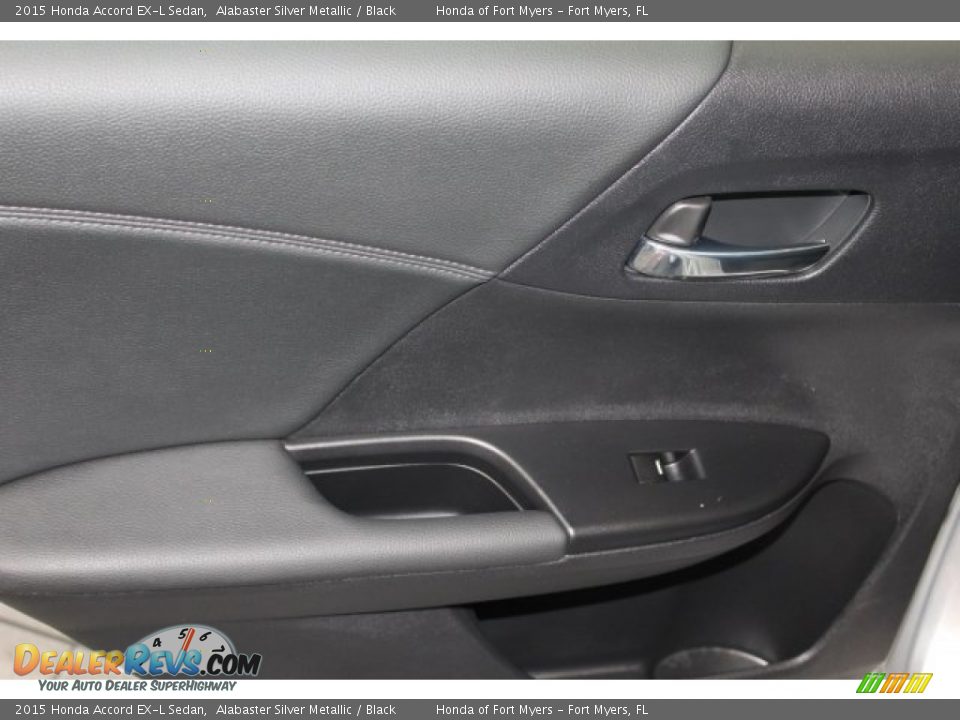 2015 Honda Accord EX-L Sedan Alabaster Silver Metallic / Black Photo #36
