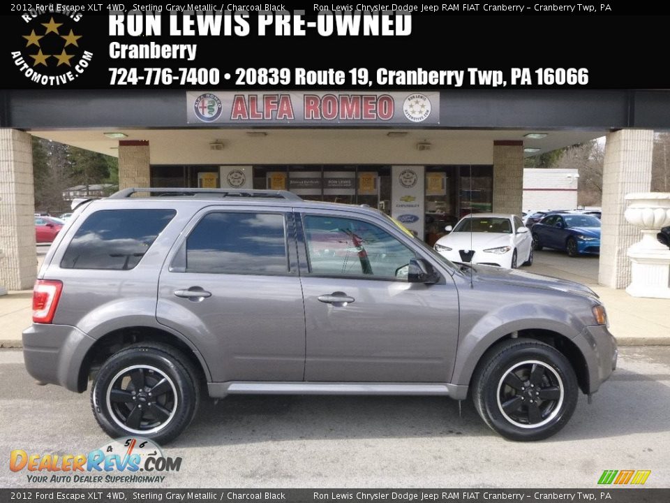 2012 Ford Escape XLT 4WD Sterling Gray Metallic / Charcoal Black Photo #1