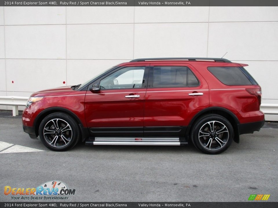 2014 Ford Explorer Sport 4WD Ruby Red / Sport Charcoal Black/Sienna Photo #2