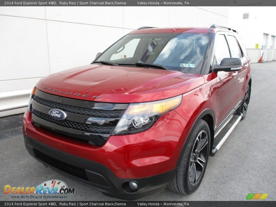 2014 Ford Explorer Sport 4WD Ruby Red / Sport Charcoal Black/Sienna Photo #10