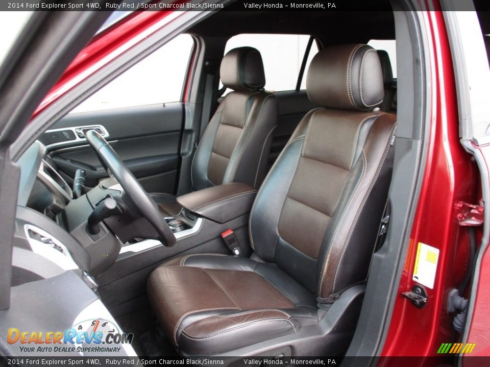 2014 Ford Explorer Sport 4WD Ruby Red / Sport Charcoal Black/Sienna Photo #12
