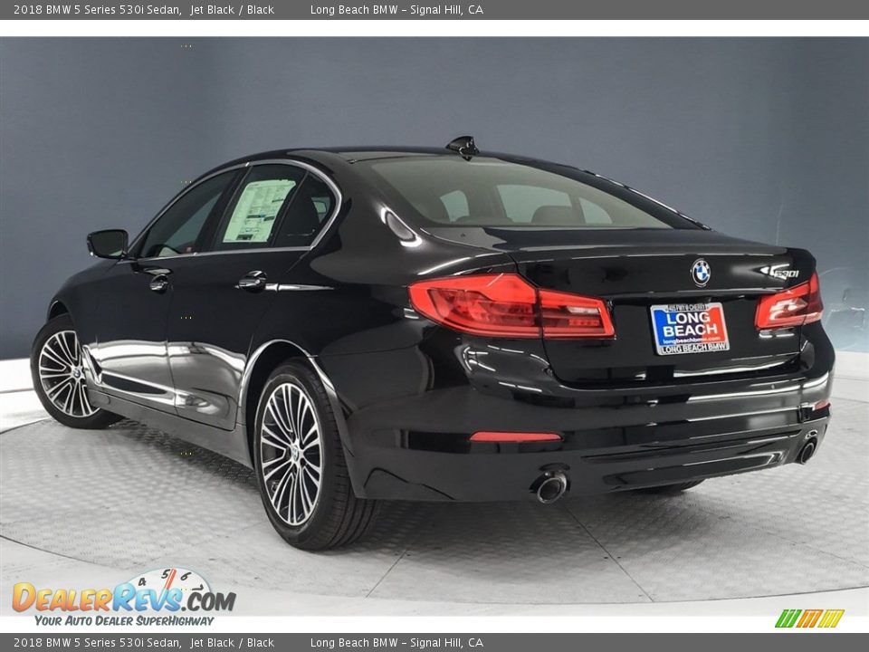 2018 BMW 5 Series 530i Sedan Jet Black / Black Photo #3
