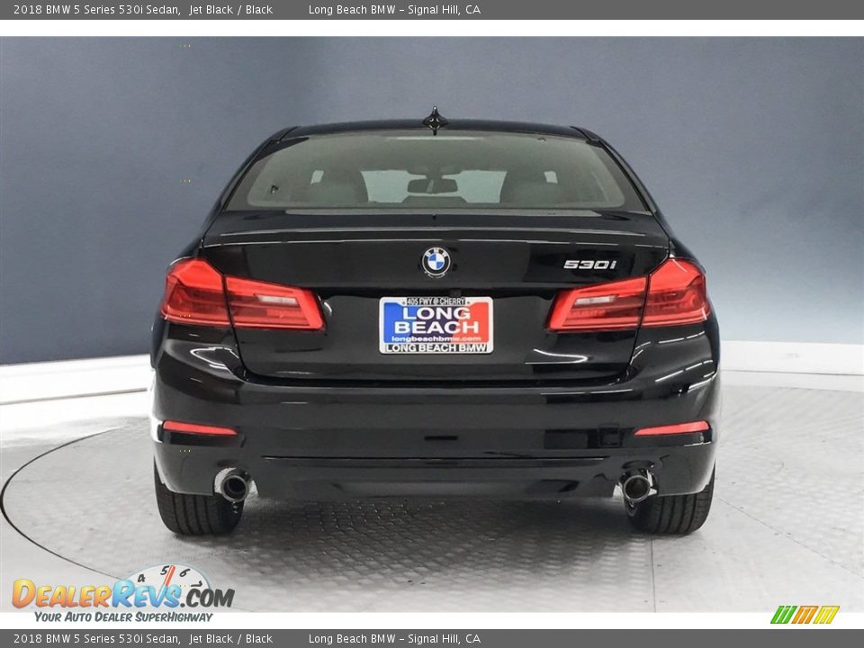 2018 BMW 5 Series 530i Sedan Jet Black / Black Photo #4