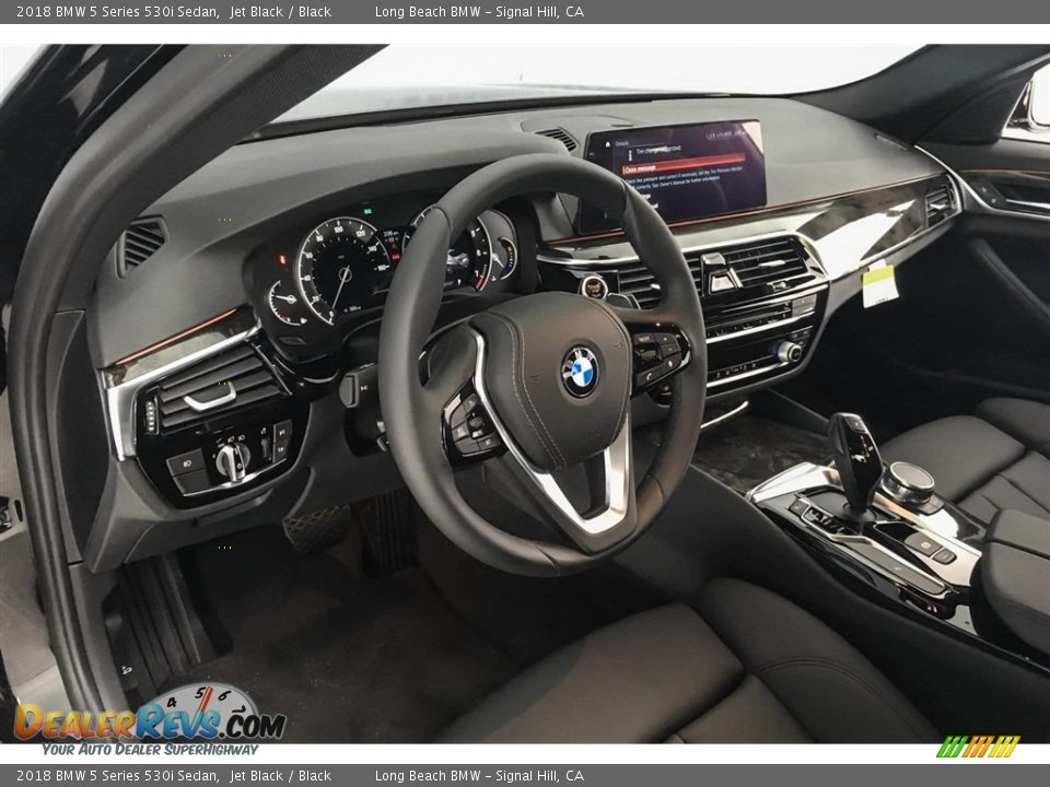 2018 BMW 5 Series 530i Sedan Jet Black / Black Photo #5