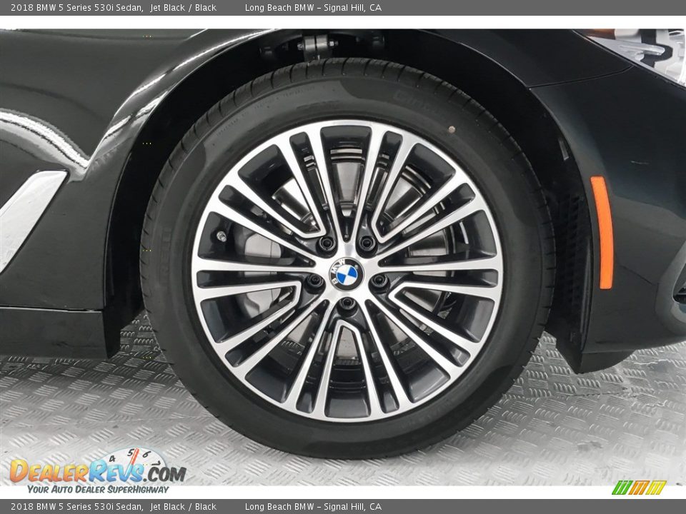 2018 BMW 5 Series 530i Sedan Jet Black / Black Photo #9