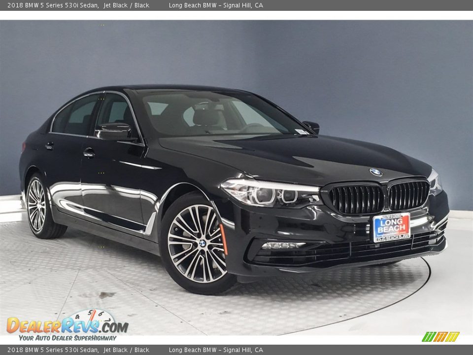 2018 BMW 5 Series 530i Sedan Jet Black / Black Photo #12