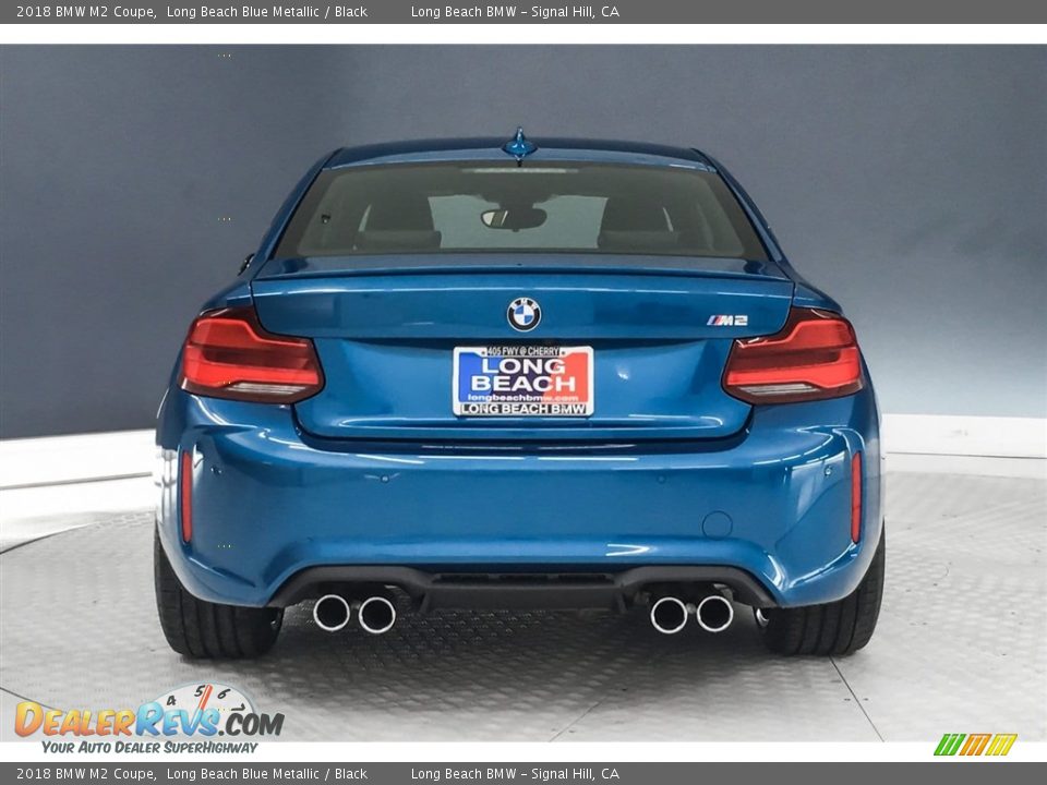2018 BMW M2 Coupe Long Beach Blue Metallic / Black Photo #4