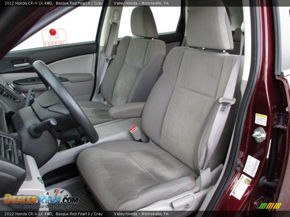 2012 Honda CR-V LX 4WD Basque Red Pearl II / Gray Photo #11
