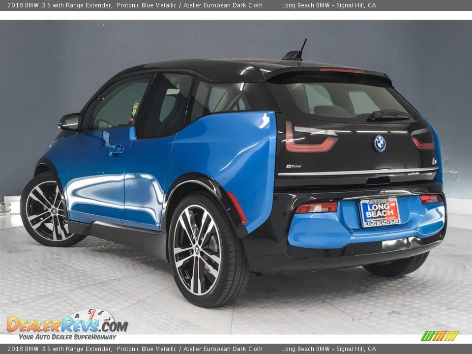 2018 BMW i3 S with Range Extender Protonic Blue Metallic / Atelier European Dark Cloth Photo #3