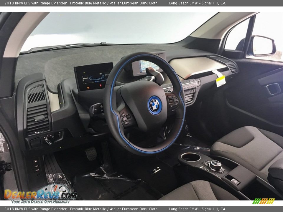 2018 BMW i3 S with Range Extender Protonic Blue Metallic / Atelier European Dark Cloth Photo #5