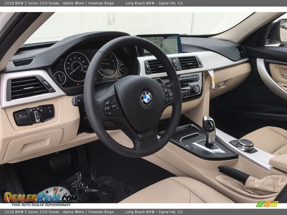 2018 BMW 3 Series 320i Sedan Alpine White / Venetian Beige Photo #5
