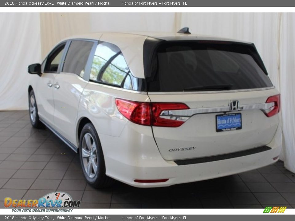 2018 Honda Odyssey EX-L White Diamond Pearl / Mocha Photo #7