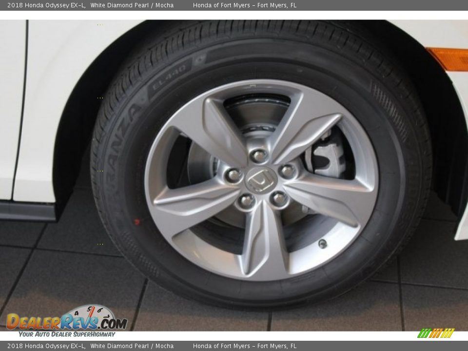 2018 Honda Odyssey EX-L White Diamond Pearl / Mocha Photo #8