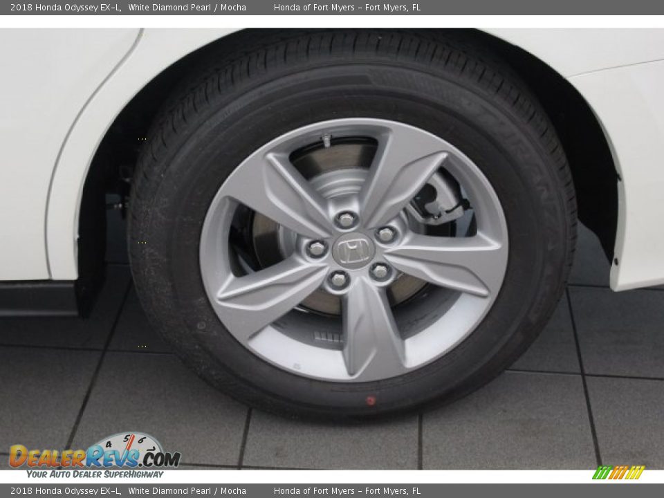 2018 Honda Odyssey EX-L White Diamond Pearl / Mocha Photo #11