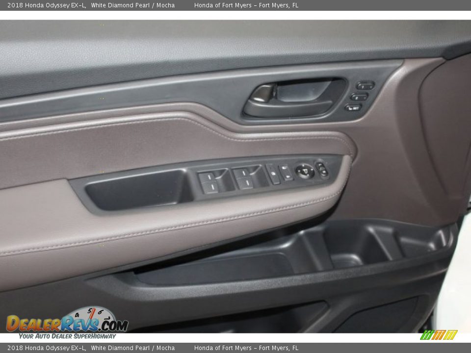 2018 Honda Odyssey EX-L White Diamond Pearl / Mocha Photo #12