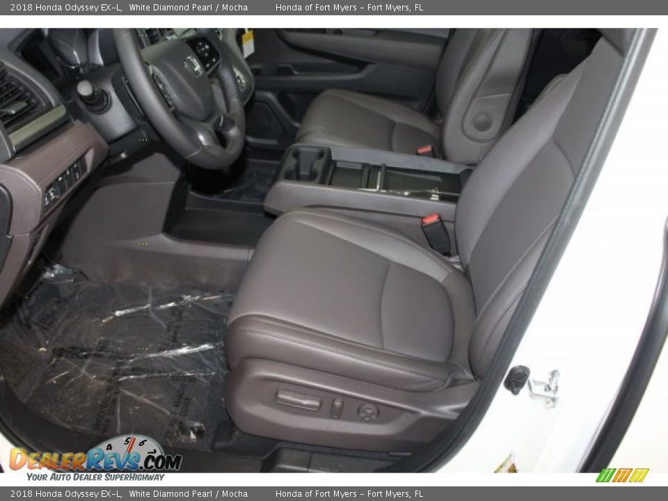 2018 Honda Odyssey EX-L White Diamond Pearl / Mocha Photo #16