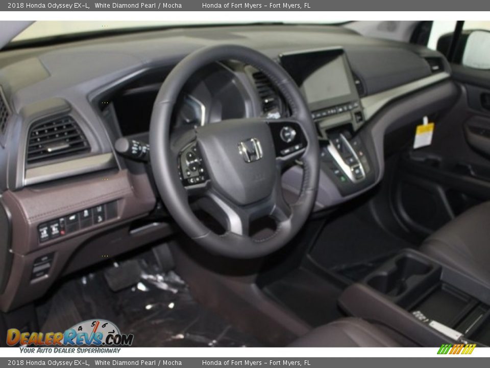 2018 Honda Odyssey EX-L White Diamond Pearl / Mocha Photo #19