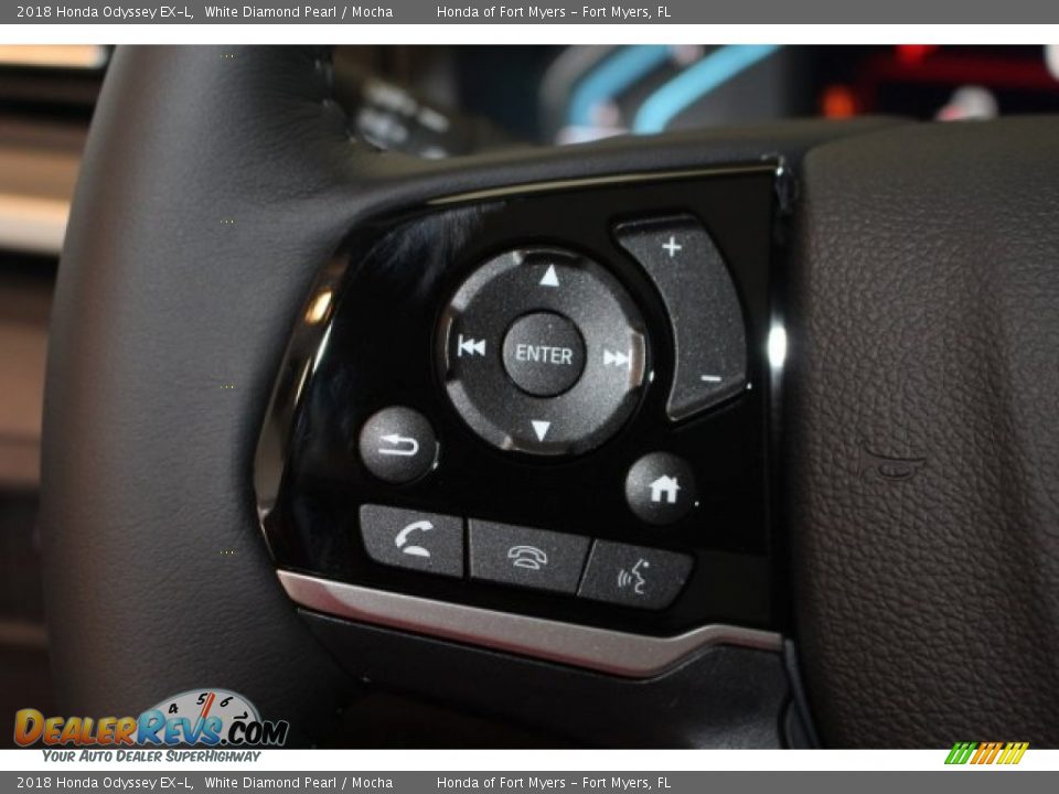 2018 Honda Odyssey EX-L White Diamond Pearl / Mocha Photo #21